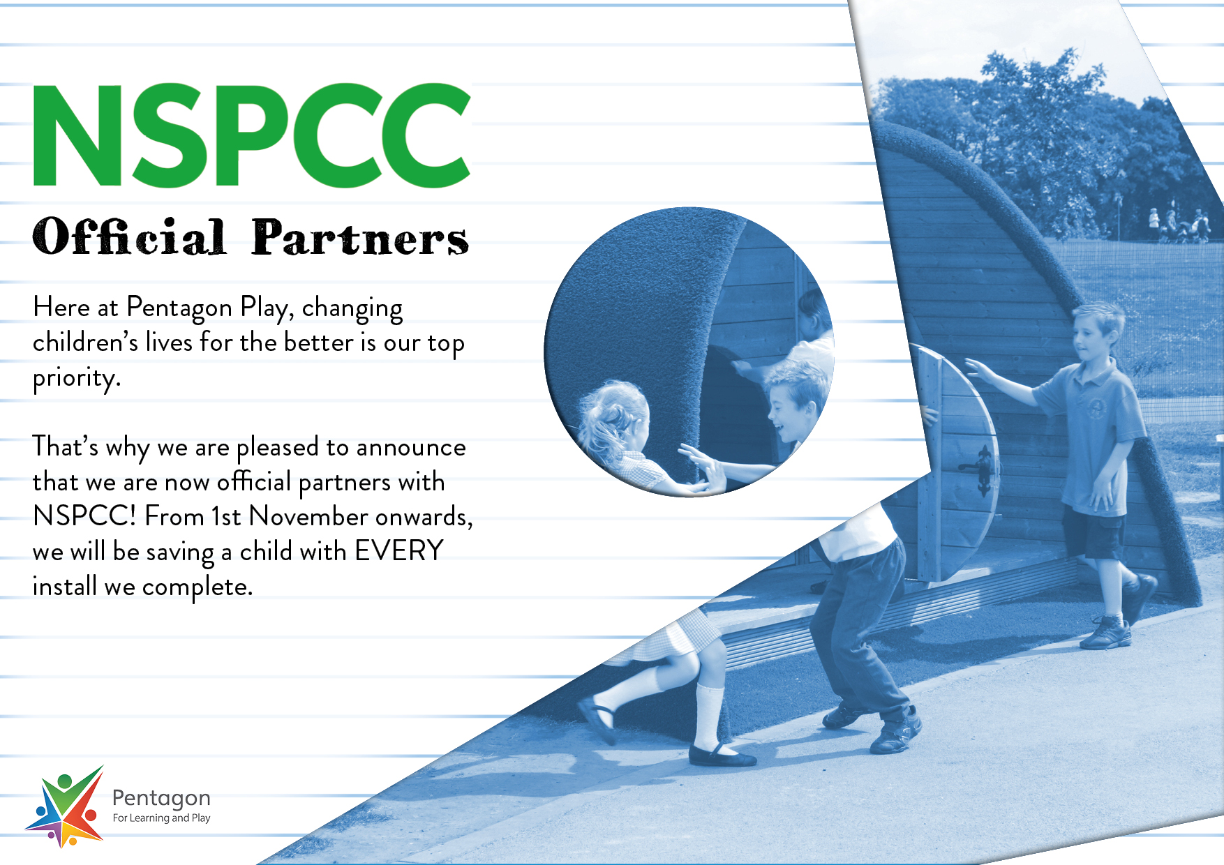 Pentagon Play Officially Partner With The Nspcc Pentagon Play