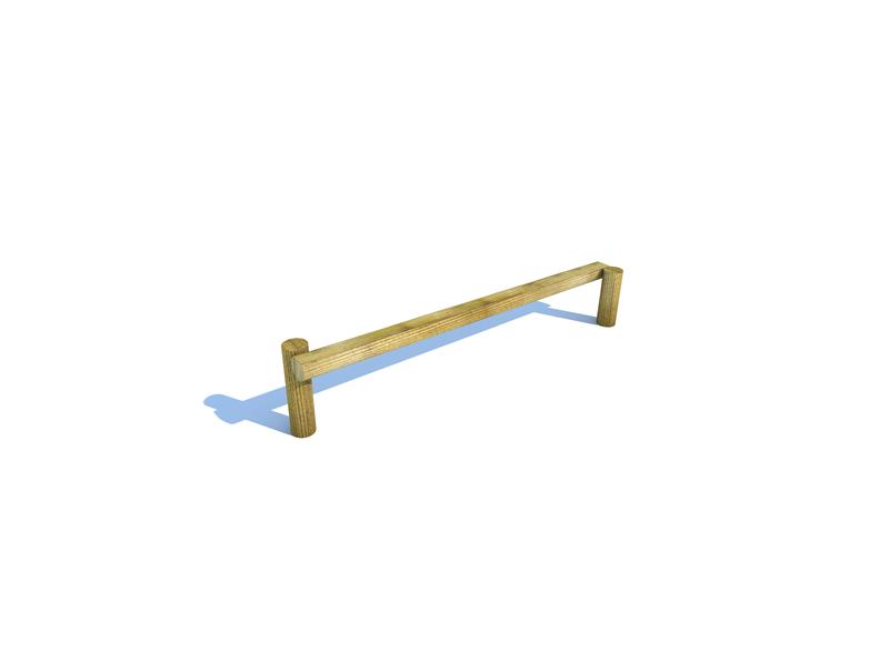Technical render of a Inclined Balance Beam