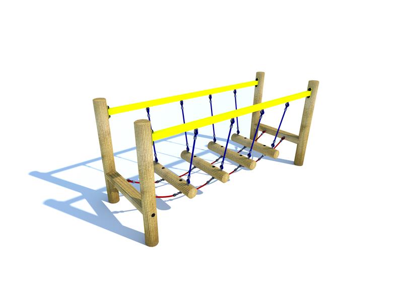 Technical render of a Wobbly Bridge