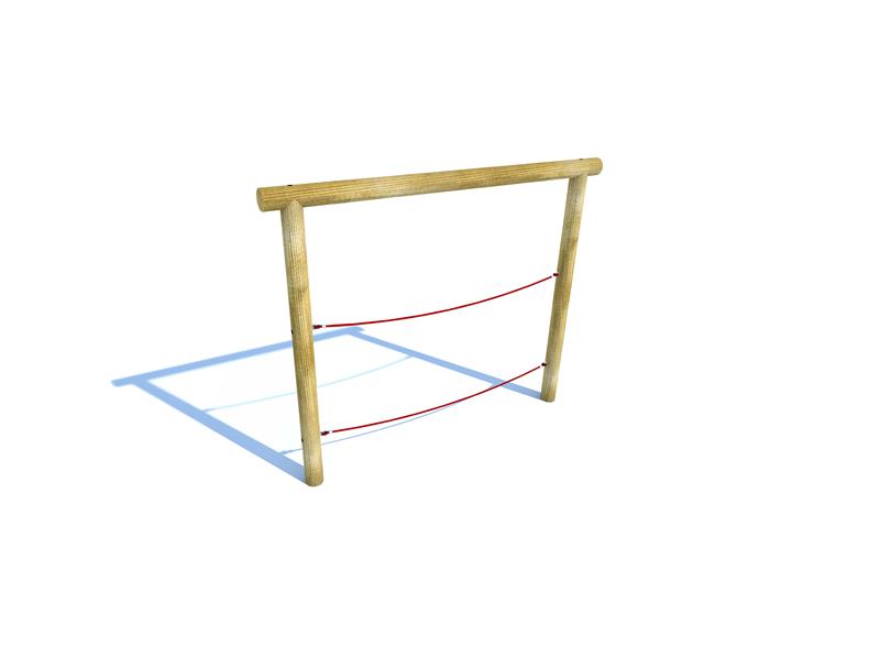 Technical render of a Parallel Rope Traverse