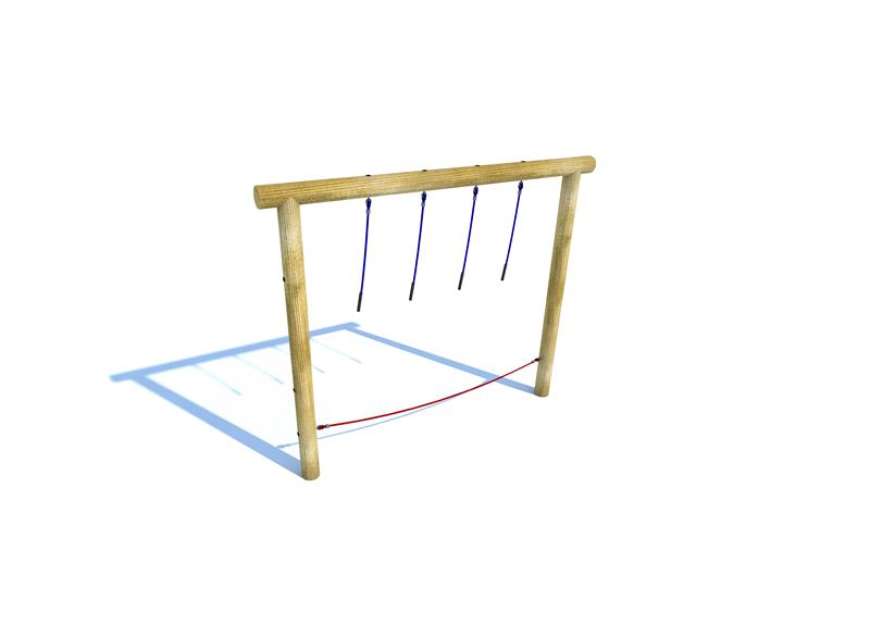 Technical render of a Rope Swing Traverse