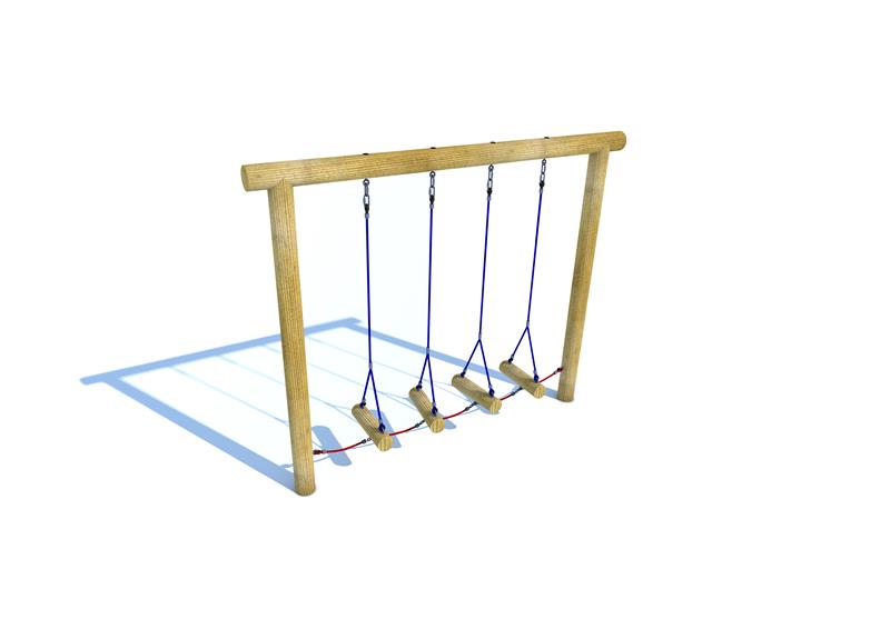 Technical render of a Swinging Log Traverse