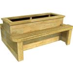 Back-to-Back Planter Bench
