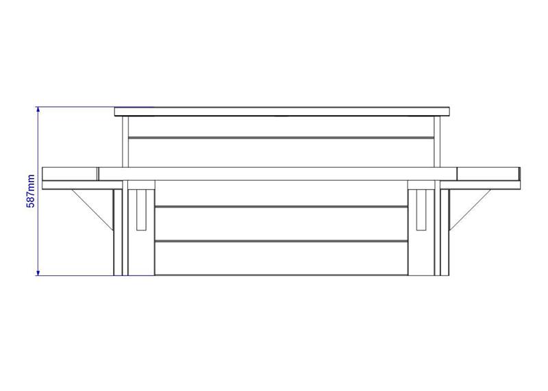 Four Seat Planter Bench For Schools | Pentagon Play