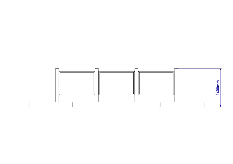 Technical render of a Large Performance Stage