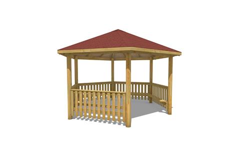 5M Hexagonal Gazebo