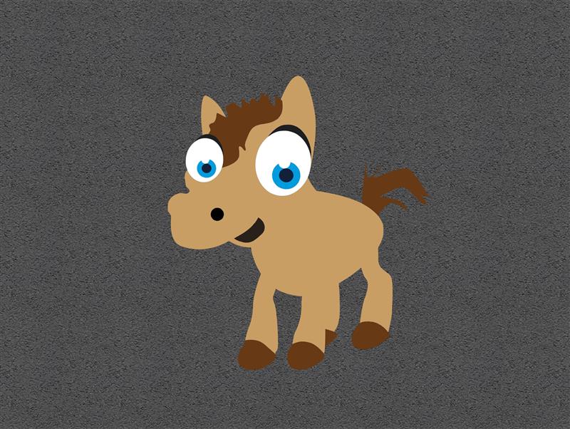 Technical render of a Horse