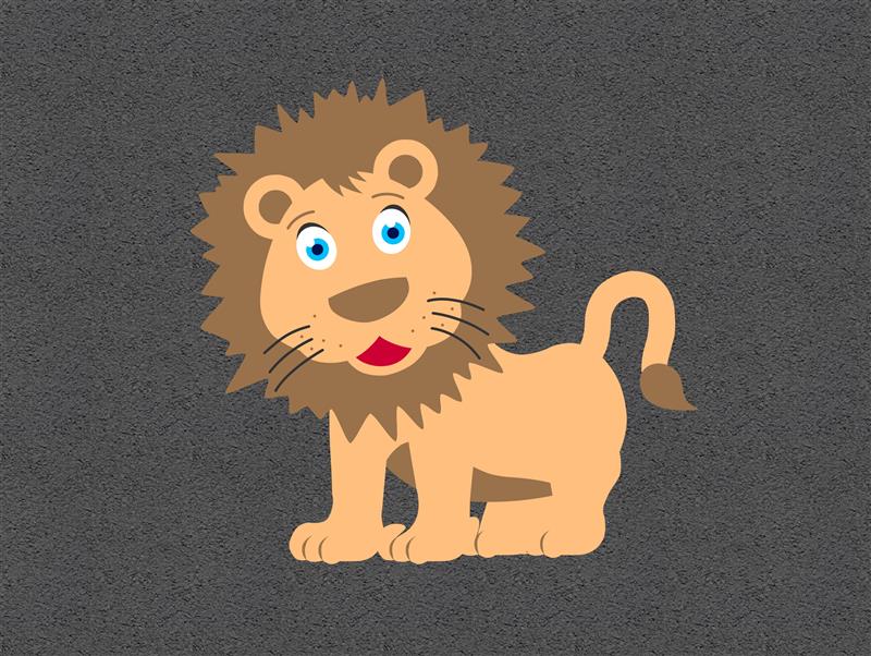 Technical render of a Lion