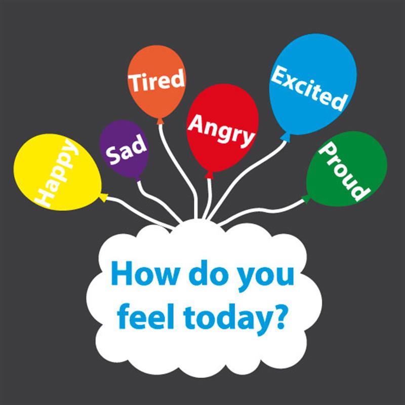 Technical render of a How do you feel today?