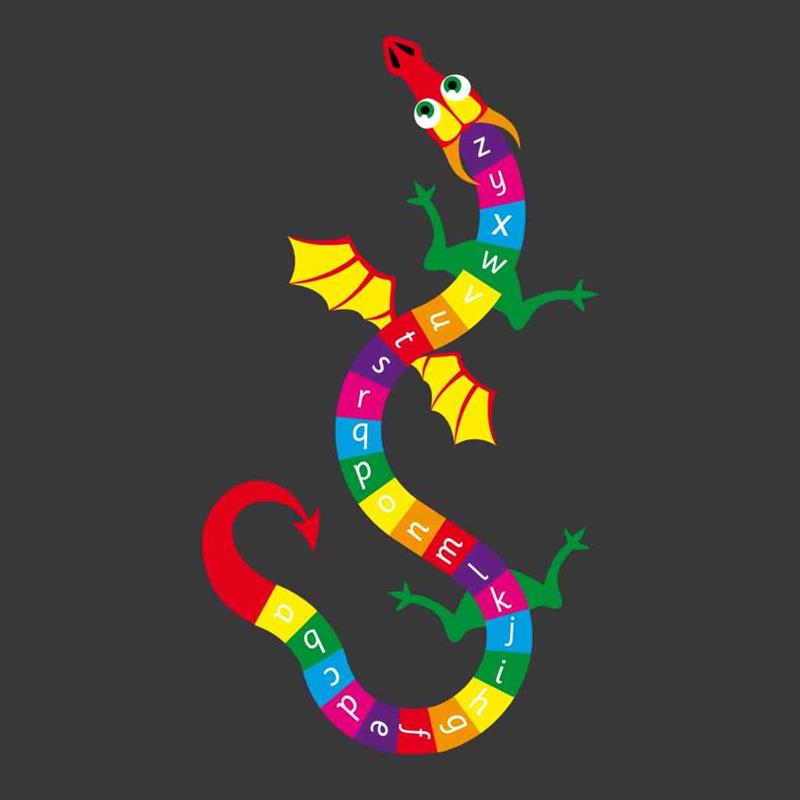 Technical render of a A-Z Alphabet Dragon