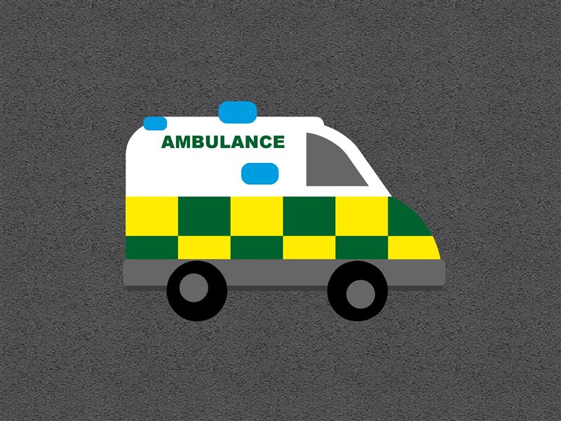 Technical render of a Ambulance