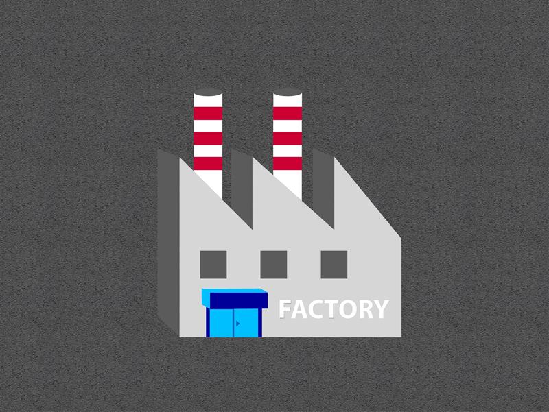 Technical render of a Factory