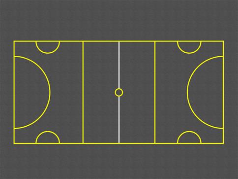 Netball/Mini Football Court Playground Markings | Pentagon Play