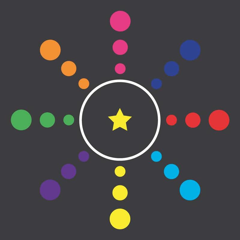 Star in the Middle Playground Markings. | Pentagon Play
