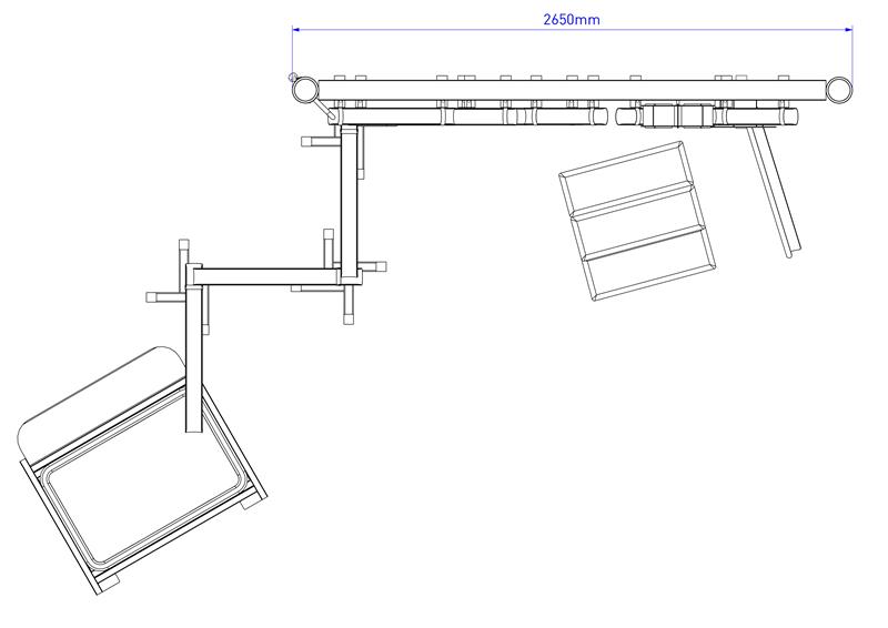 Technical render of a Water Wall with Water Play Package