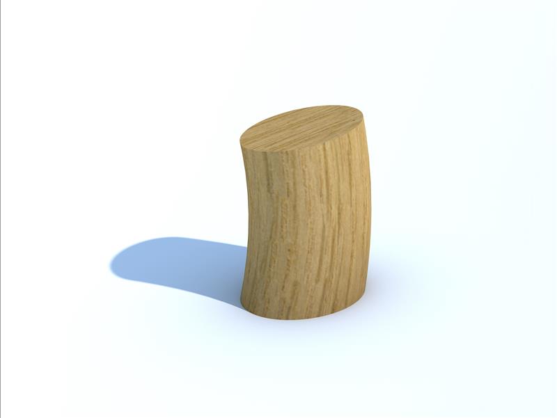 Technical render of a Robinia Stump Seats