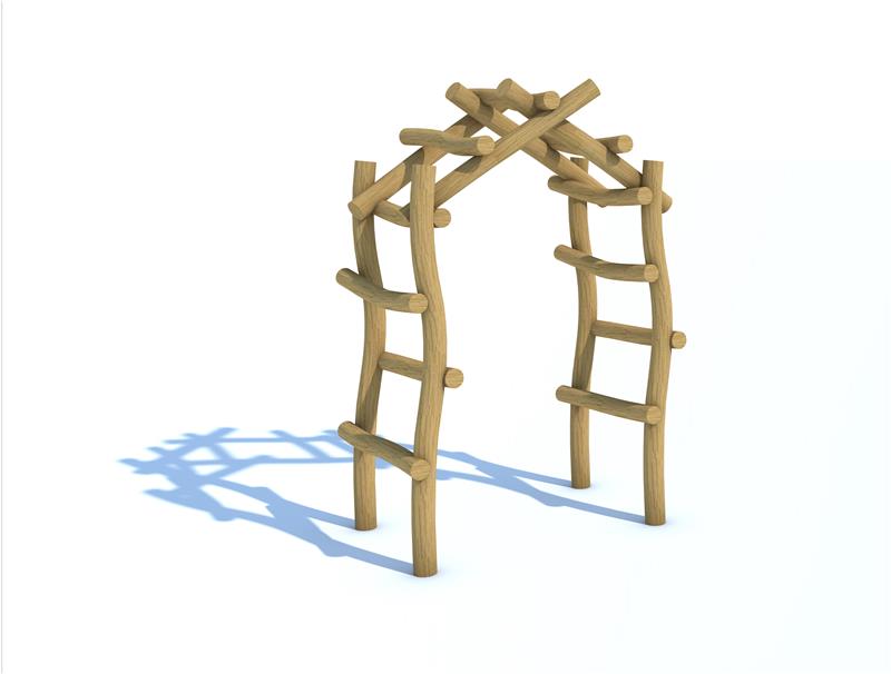 Technical render of a Robinia Trellis Archway