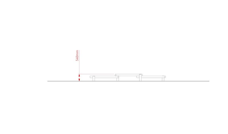 Technical render of a Robinia Linked Beams