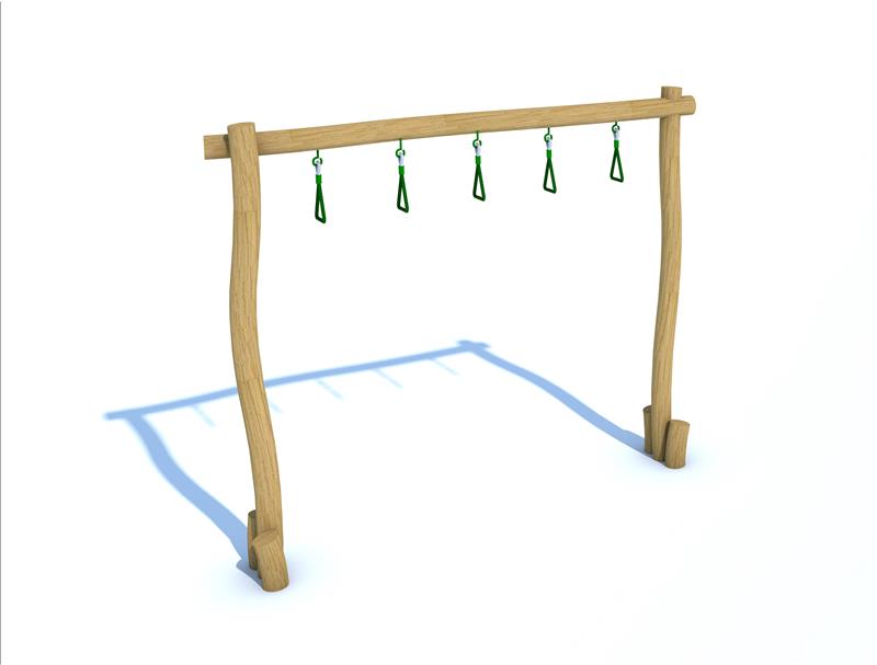 Technical render of a Robinia Trapeze Swing Traverse