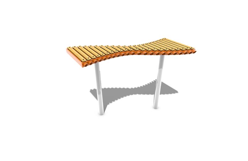 Technical render of a Large Tuned Xylophone