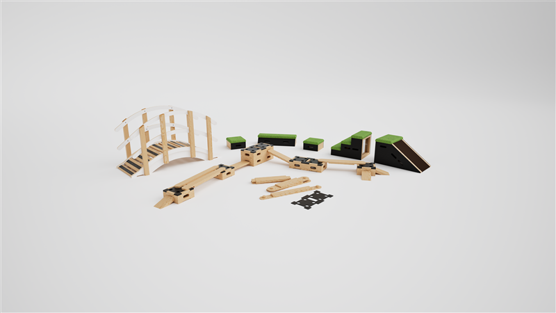 Technical render of a Nursery Physical Development Pack