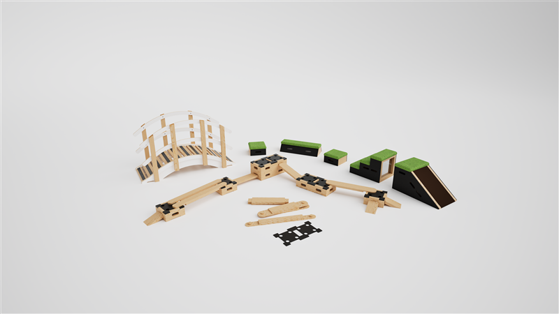 Technical render of a Nursery Physical Development Pack