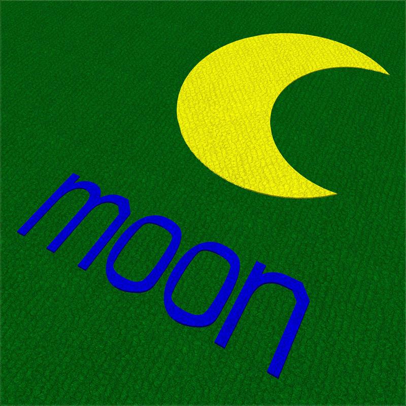 Saferturf Moon with Text