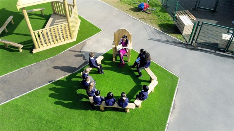Storytelling Circle with Perch Benches