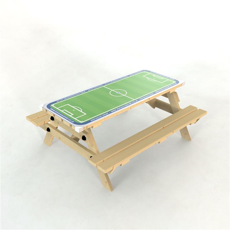 Picnic Table with Football Gametop