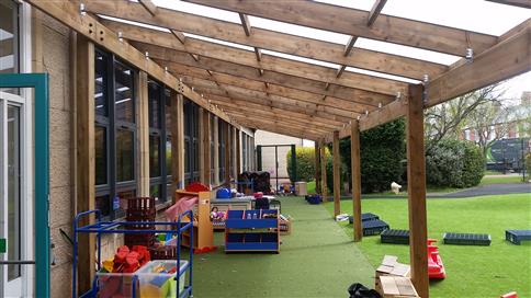 Bespoke Timber Canopies For Schools | Pentagon Play