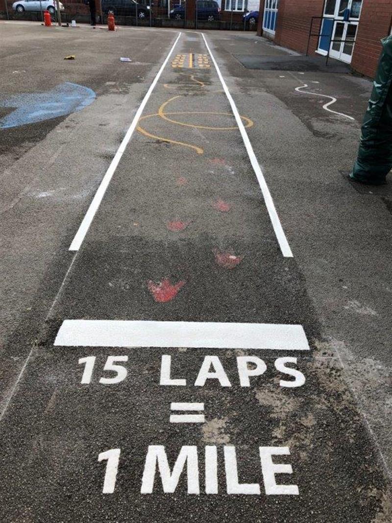 Playground Markings Daily Mile Track