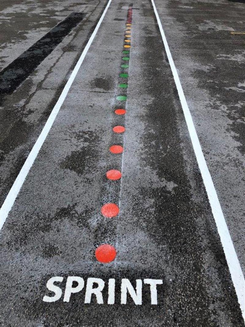 Playground Markings Daily Mile Track