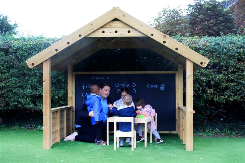 Giant Playhouse with Walls and Chalkboard (Rev B Old)