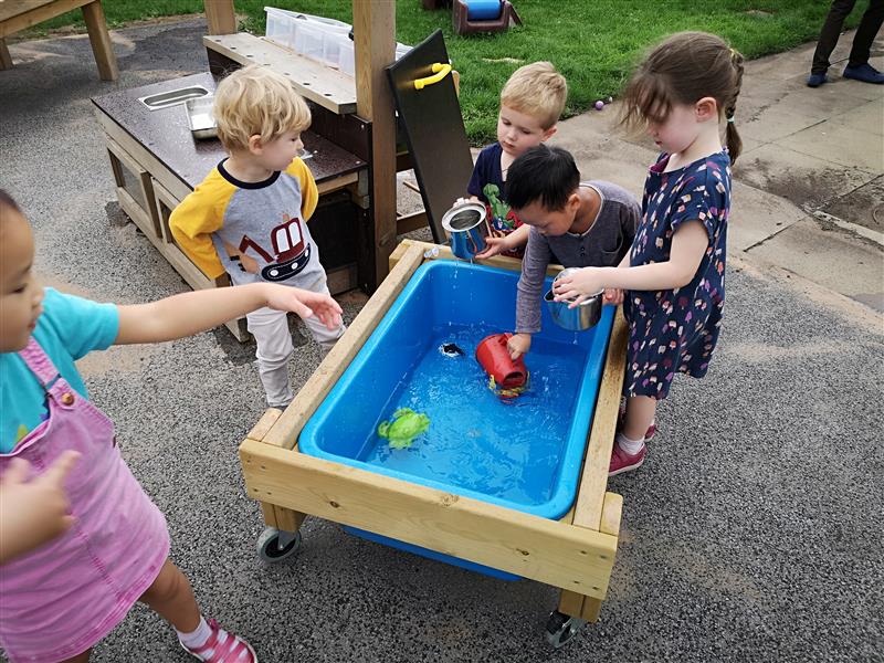 Water Table on Wheels