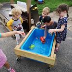 Water Table on Wheels