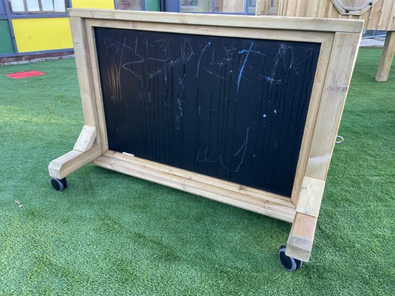 Interactive Chalkboard Panel on Wheels