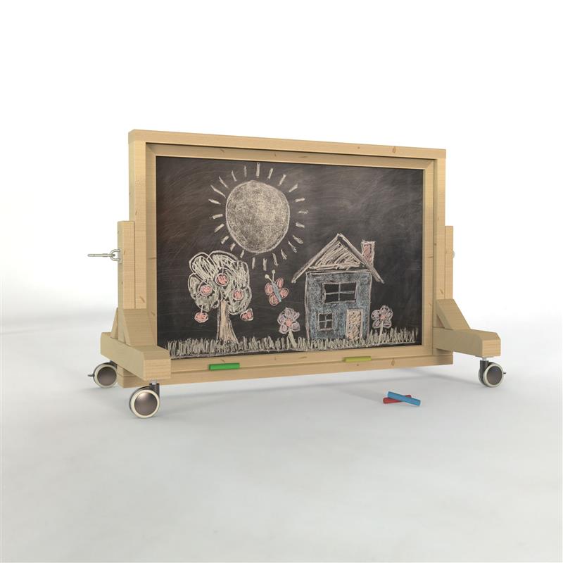 Interactive Chalkboard Panel on Wheels