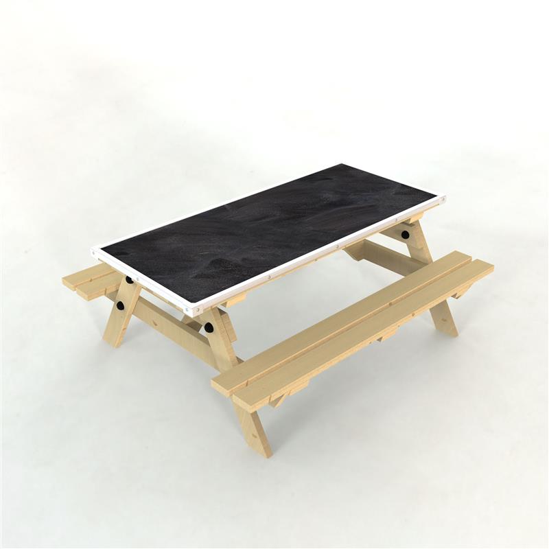 Picnic Table with Chalkboard Top