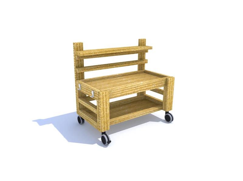 Construction Table on Wheels