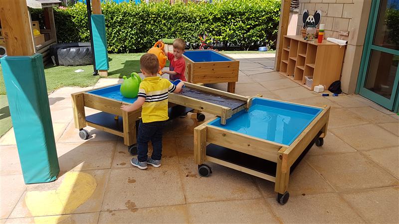 Messy Play Tables on Wheels