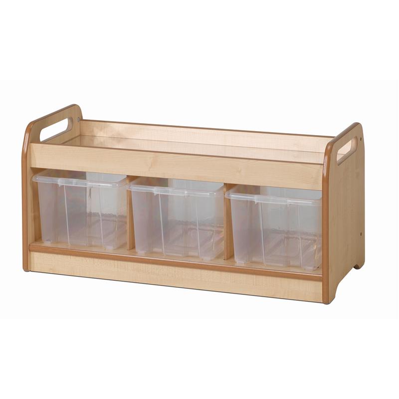 Millhouse Low Mirror Play Unit with 3 Clear Tubs