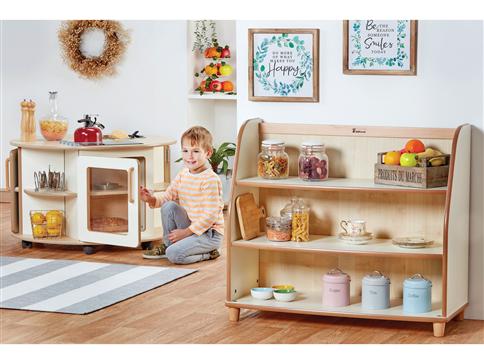 Millhouse Home from Home Tiered Shelf Unit with Mirror Back