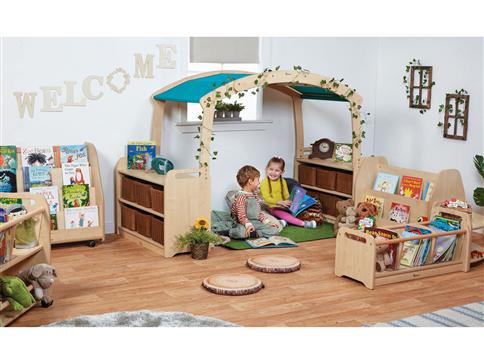 Millhouse Cosy Reading Zone - Blue roof without baskets