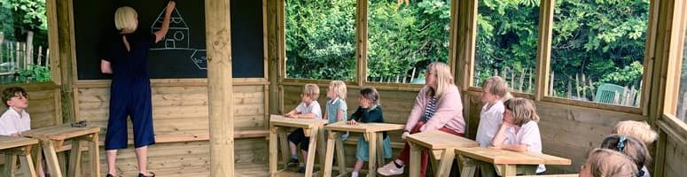 Extra Learning Space in Hollycombe Primary School's Gazebo