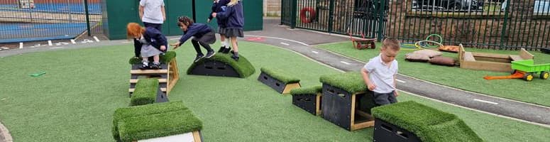 Alderman Bolton Get Set, Go on their new movable equipment!