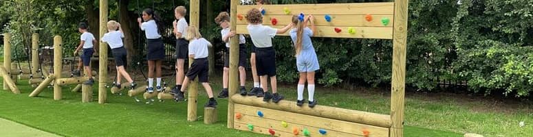 See Lower Halstow Primary School's New Trim Trail in Kent