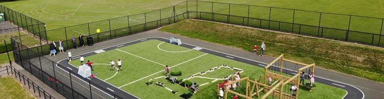 Newcastle-under-Lyme School Multi-Zone Playground!