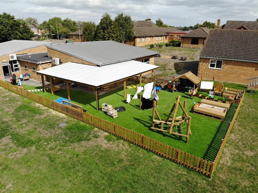 Oliver Tomkins Infant School's EYFS Playground Main Image