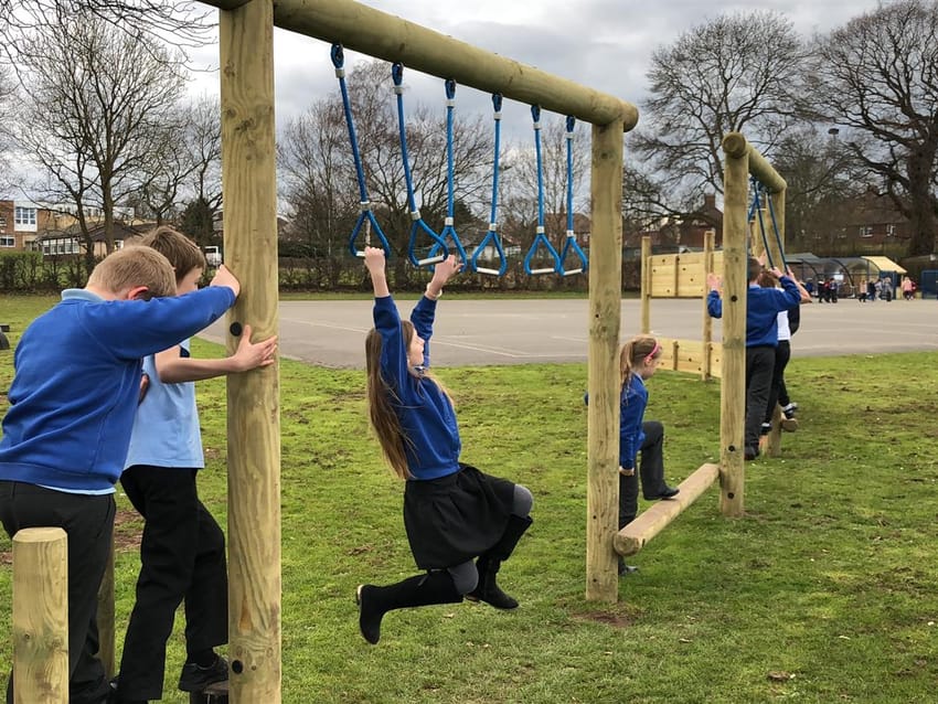 Churchfield Primary's 50m Trim Trail and EYFS Area Main Image