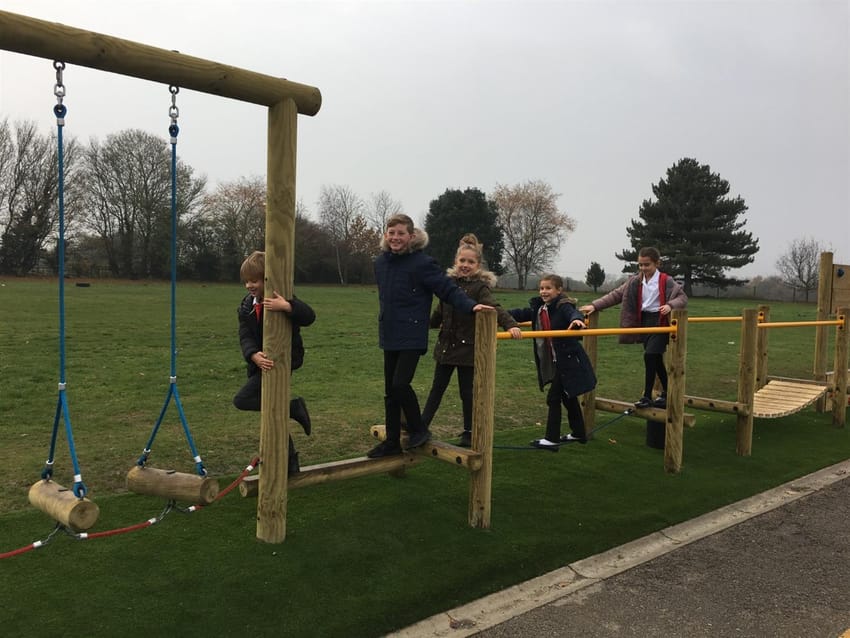 St Andrew's Primary School's New Trim Trail Main Image